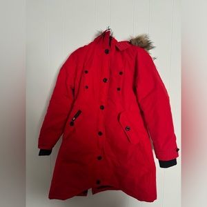 RED winter Coat So Warm